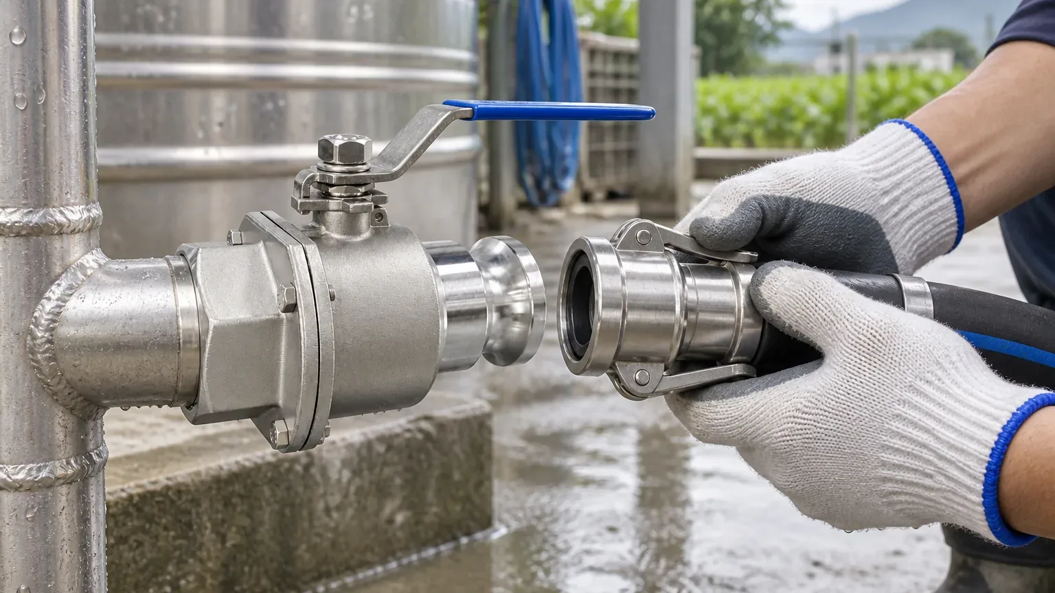 快速接頭球閥怎麼選?水用大流量規格與安裝 文章封面